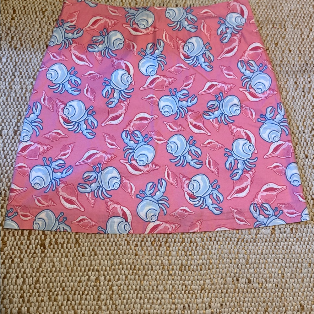 Vineyard Vines Pink Floral A-Line Mini Skirt
